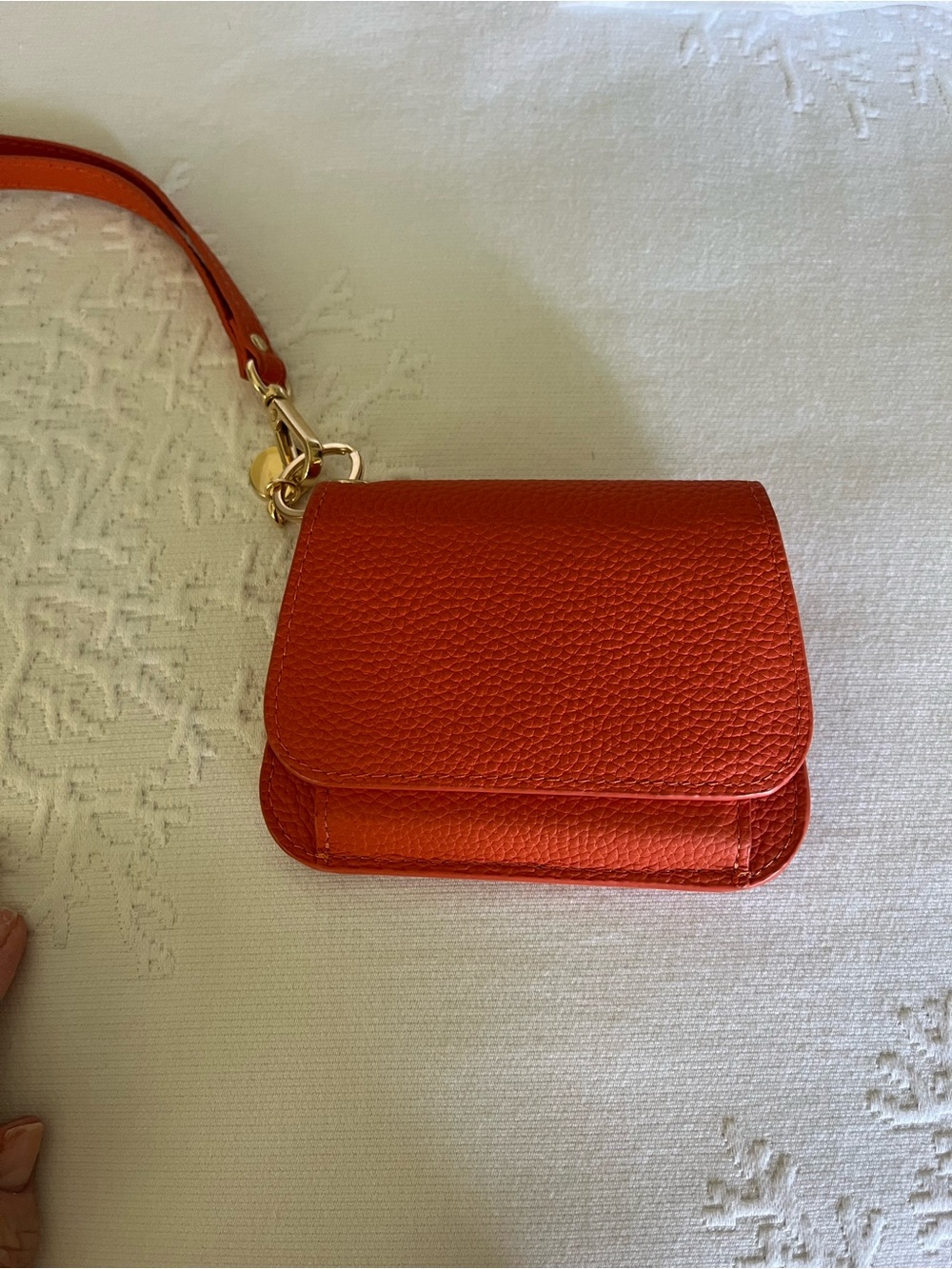 Palettetique Pebbled Leather Orange Wallet